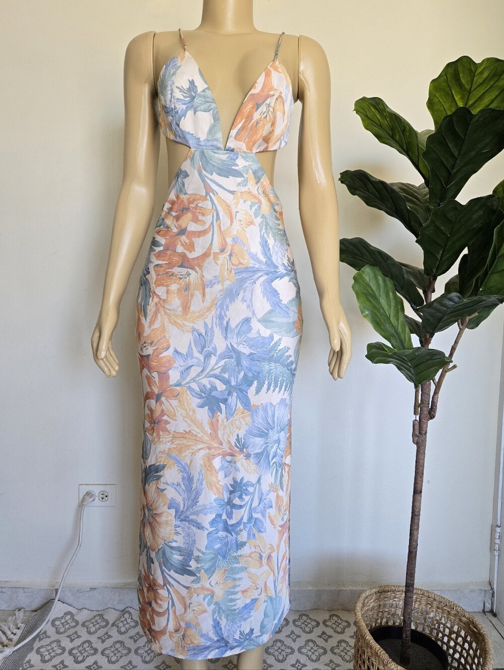 Significant Other Jacy Midi Dress Island Bouquet Size 6 Multicolor Women's